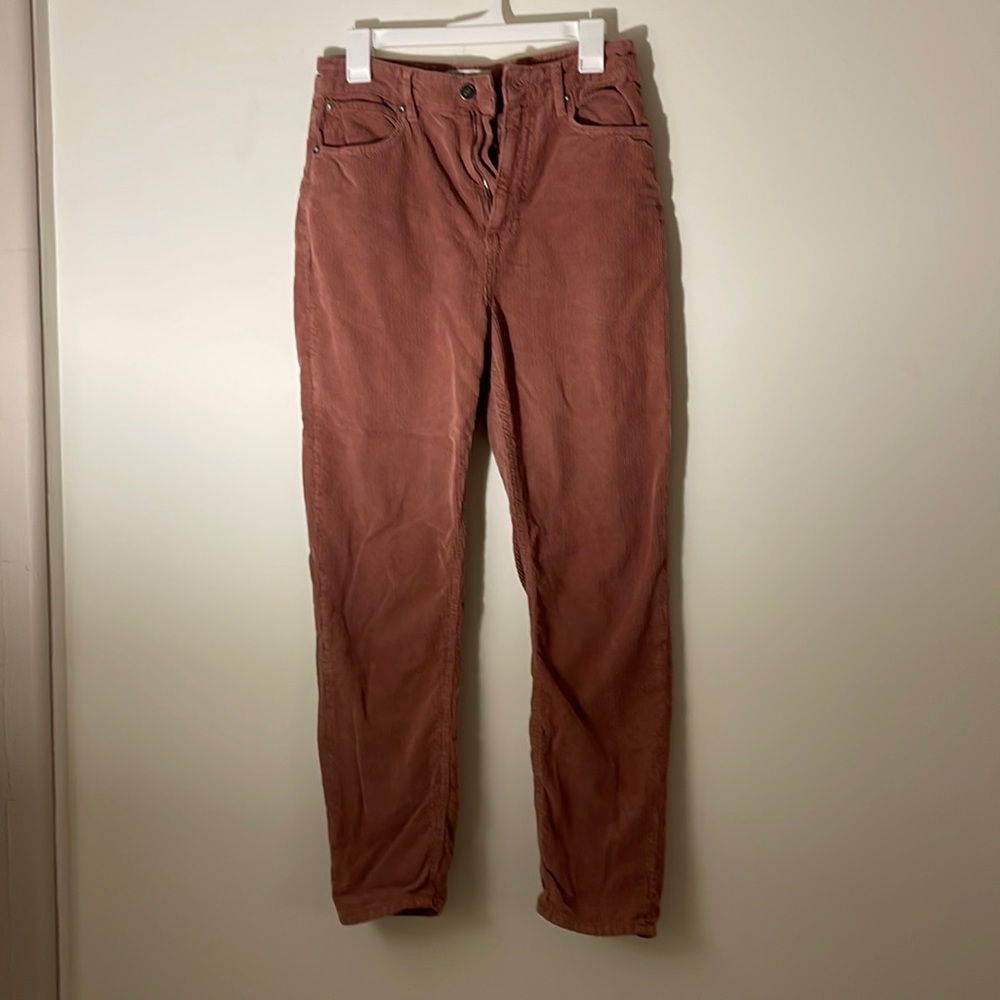 Free people Mauve corduroy straight leg pants